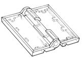 Clear Snap Hinge 1-1/2"W x 1-1/2"H