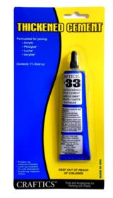 Craftics Thickened Cement #33, 1.5-oz tube