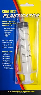 30cc Syringe Plasticator with 20-gauge flexible Poly needle