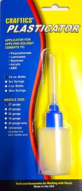 1/2oz Plasticator bottle with 27ga metal needle