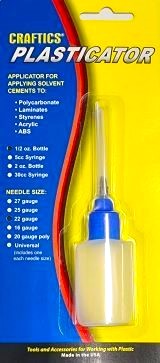 1/2-oz Bottle Plasticator with 22-gauge metal needle. *Preferred by fabricators.