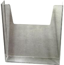 Glue-On Literature Pocket-Cut Out Front