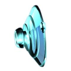 Small Suction Cup-Plain. 1-1/4"diameter