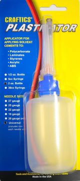 2-oz Bottle Plasticator with 1 each of 16-gauge, 25-gauge, and 27-gauge metal needles, and a 20-gauge flexible Poly needle