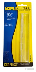 Clear Craftics 6" Piano Style Hinge 2-Pack