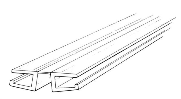 1/4" Clear Living Hinge