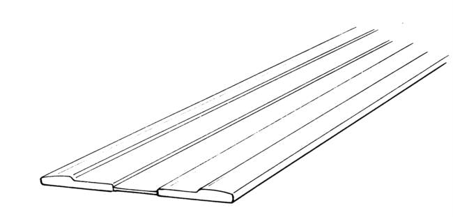 Flat Living Hinge Clear PVC