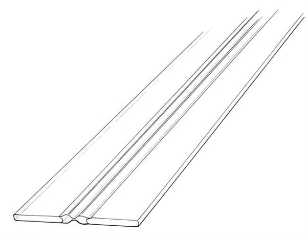 Excelon Acrylic Super Hinge 2"w x 5'L All-Clear