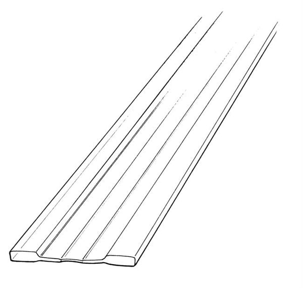 Flex Hinge PETG 1-9/16"w x 6' L All clear