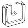 Flat Glue-On Hook Holder 7/8"h x 7/8"w x 3/16" thick