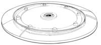 9 x 12" Sloping Turntable-Black, solid-style