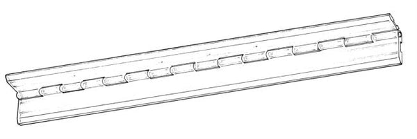 White 12" Piano-Style Hinge 1-3/4"W x 12"L