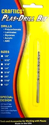 Craftics 5/32" Plas-Drill Bit