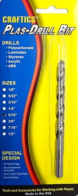 Craftics 5/16" Plas-Drill Bit