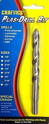 Craftics 7/16" Plas-Drill Bit (3/8" shank)