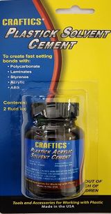 Craftics Clear Solvent Cement / 2-oz