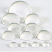 Clear Solid Acrylic Half-Sphere 2-1/4" Diameter