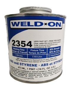 IPS Weld-On #2354 Clear 1 pint (16oz)