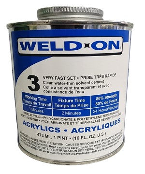 IPS Weld-On #3 Clear 1 pint (16oz)