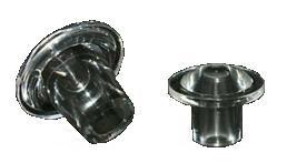 Craftics Large Knob-Clear Acrylic. 1-1/4" Top diam. x 5/8" base x 1-1/8" h