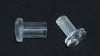 Clear Post & Screws 1/4"diam x 1/2"L