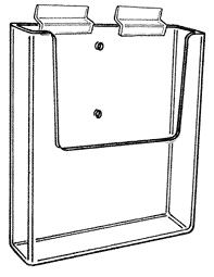 Styrene Slatwall Literature Holder for 8-1/2" x 11" Media