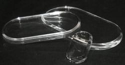 Oval Acrylic Base 2"x4"x½"